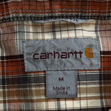 Carhartt Checked Short Sleeve Shirt - Medium Multicoloured Cotton
