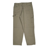 Wrangler Carpenter Trousers - 34W 32L Khaki Cotton