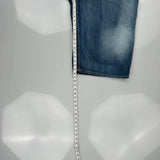 Coogi Graphic Denim Shorts - 44W 18L Blue Denim