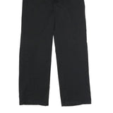 DICKIES Mens Black Polyester Blend Classic Straight Trousers W32 L32 Workwear