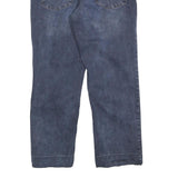 CALVIN KLEIN JEANS Mens Blue Regular Straight Denim Raw W36 L30 Embroidered