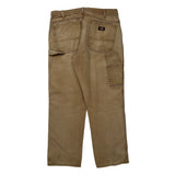 Dickies Carpenter Trousers - 32W 30L Brown Cotton