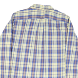 NAUTICA Mens Blue & Cream Check Shirt M Classic Cotton Blend Casual