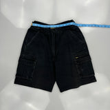 Bisley Cargo Shorts - 26W 9L Black Cotton