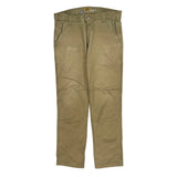 Carhartt Carpenter Trousers - 34W 30L Beige Cotton