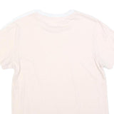 ADIDAS Womens Cream & White Classic T-Shirt S Short Sleeve Crew Neck Cotton