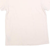 ADIDAS Womens Cream & White Classic T-Shirt S Short Sleeve Crew Neck Cotton