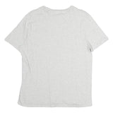 TOMMY HILFIGER Mens Grey & White Pocket T-Shirt M Short Sleeve Crew Neck Cotton