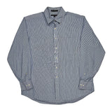 Tommy Hilfiger Striped Shirt - Large Blue Cotton