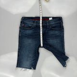 Manchester United True Religion Denim Shorts - 34W 11L Dark Wash Cotton