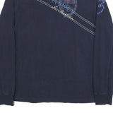 LA MARTINA Mens Navy Blue Polo Shirt XL Cotton Blend Long Sleeve Embroidered ARG