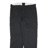 RED KAP Mens Cotton Blend Black Regular Fit Straight Leg Trousers W36 L34