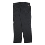 RED KAP Mens Cotton Blend Black Regular Fit Straight Leg Trousers W36 L34