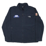 THE NORTH FACE Mens Navy Blue Casual Jacket 2XL Polyester Blend Zip Outerwear