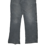 DICKIES Mens Regular Fit Straight Leg Denim Jeans Black W30 L30 Workwear