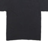 CHAMPION Mens Black Graphic T-Shirt M Short Sleeve Crew Neck Vintage Logo Patch