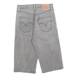 LEVI'S Womens Shorts Grey Denim Casual S W27 Button Fly Straight