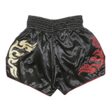 MUAY THAI Mens Shorts Black Gold Red Tribal 2XL W28 Muay Thai Boxing
