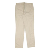RALPH LAUREN Womens Cotton Beige Regular Fit Straight Trousers W32 L34 Classic