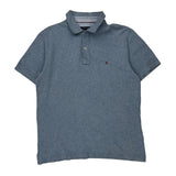 Tommy Hilfiger Polo Shirt - Large Blue Cotton