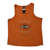 Legendary Harley Davidson Graphic Tank Top - XL Orange Polyester