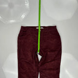 Levis Boot Cut Cord Trousers - 32″ Waist Burgundy Cotton