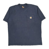 Carhartt T-Shirt - XL Navy Cotton