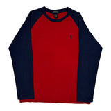 Age 15 Polo By Ralph Lauren Graphic Long Sleeve T-Shirt - XL Blue Cotton