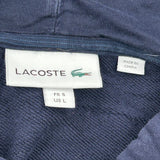 Lacoste Hoodie - Large Navy Cotton