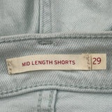 Levis Denim Shorts - 29W UK 8 Blue Cotton