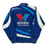 Mark Martin Valvoline Racing Nascar Track Jacket - Medium Blue Cotton