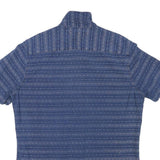 TOMMY HILFIGER Mens Blue Pattern Shirt M Cotton Blend Casual Summer Button Shirt