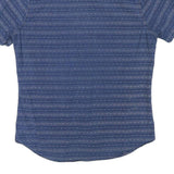 TOMMY HILFIGER Mens Blue Pattern Shirt M Cotton Blend Casual Summer Button Shirt