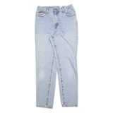 CALVIN KLEIN JEANS Womens Slim Fit Slim Leg Denim Light Blue W28 L28 Zip Cotton