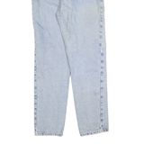 CALVIN KLEIN JEANS Womens Slim Fit Slim Leg Denim Light Blue W28 L28 Zip Cotton