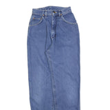 LEE Womens Blue Regular Fit Straight Denim Jeans W24 L32 Classic Zip Cotton