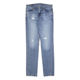 LEVI'S 511 Slim Mens Jeans Blue Slim Skinny Denim Medium W32 L34 Stylish Fit