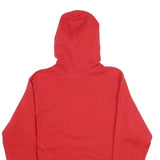 CHAMPION Mens Red Pullover Hoodie S Cotton Classic Logo Casual Sweatshirt