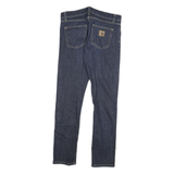 CARHARTT Womens Slim Blue Denim Jeans W32 L30 Classic Zip Closure
