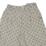 WICHELE Womens Shorts Beige Polka Dot Casual M W27 Cotton Blend Comfortable