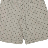 WICHELE Womens Shorts Beige Polka Dot Casual M W27 Cotton Blend Comfortable