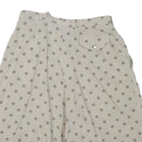 WICHELE Womens Shorts Beige Polka Dot Casual M W27 Cotton Blend Comfortable