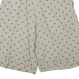 WICHELE Womens Shorts Beige Polka Dot Casual M W27 Cotton Blend Comfortable