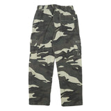 Mens Relaxed Cargo Cotton Blend Camouflage Print Trousers W26 L25 Utility