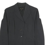 ESCADA Womens Black Jacket S Polyester Blend Classic Button Closure Tailored