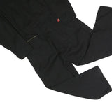 DICKIES Mens Black Dungarees Regular Polyester Blend L W36 L25 Workwear Utility