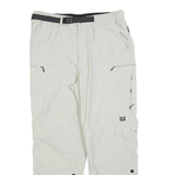 ARTIME Womens Polyester White Regular Fit Straight Leg Trousers W32 L28