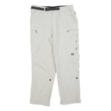 ARTIME Womens Polyester White Regular Fit Straight Leg Trousers W32 L28