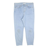 LEVI'S Womens Jeans Light Blue Slim Skinny Denim W34 L27 Classic Button