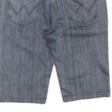 WRANGLER Womens Shorts Blue Denim Casual M W34 Cotton Blend